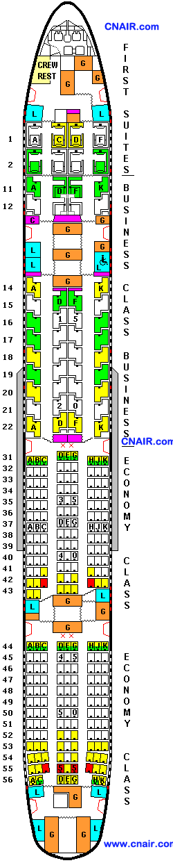 新加坡航空公司波音777-300ER機型