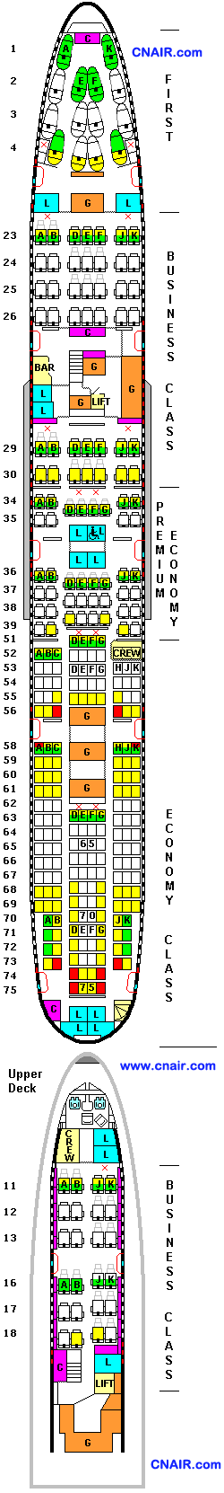 澳洲航空公司波音747-400 (14, 66, 40, 187) 機(jī)型