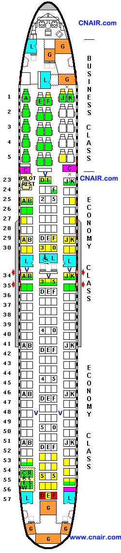 澳洲航空公司波音767-300ER (25, 204) 機型