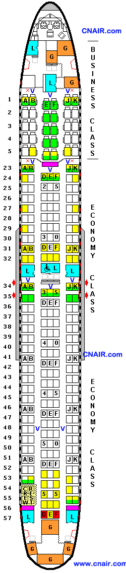 澳洲航空公司波音767-300ER (30, 224) 機型