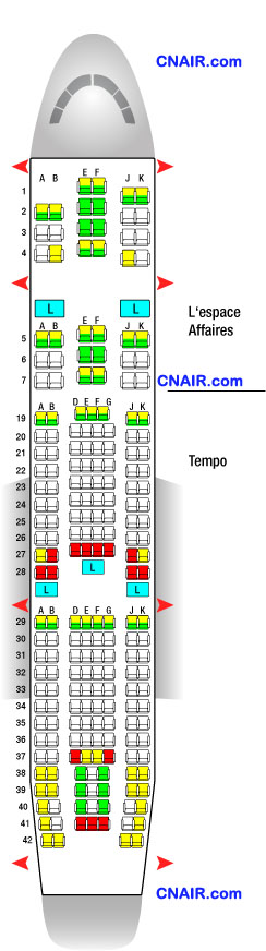 法國(guó)航空公司空中客車Airbus A330-200機(jī)型