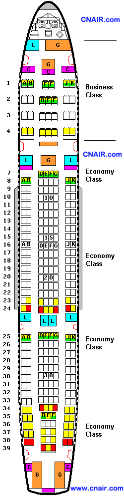 阿聯酋航空公司空中客車A330-200 (Two class) 機型
