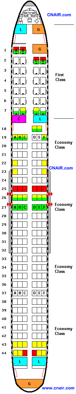 德爾塔航空公司波音757-200 (Transcon) 機型