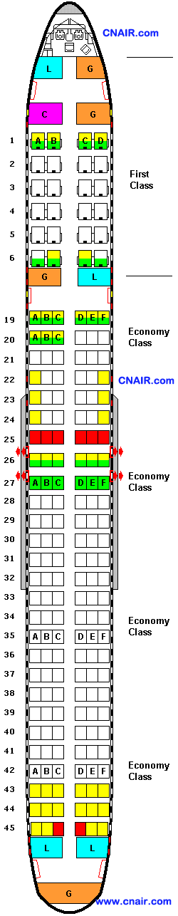 德爾塔航空公司波音757-200 (Two class)機(jī)型