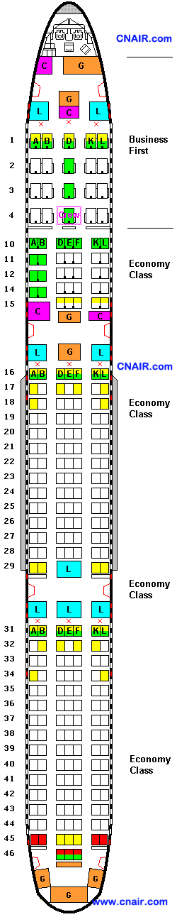 美國大陸航空公司波音767-400 (Micronesia)機型