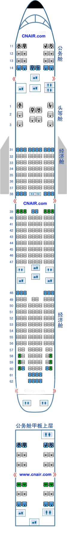 中國(guó)國(guó)際航空公司（國(guó)航）波音Boeing747 飛機(jī)